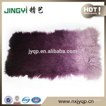 Nuevo Disgn tibetano de piel de cordero de Mongolia piel de oveja negro con tapa de nieve